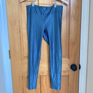 Koral Blue Metallic Leggings